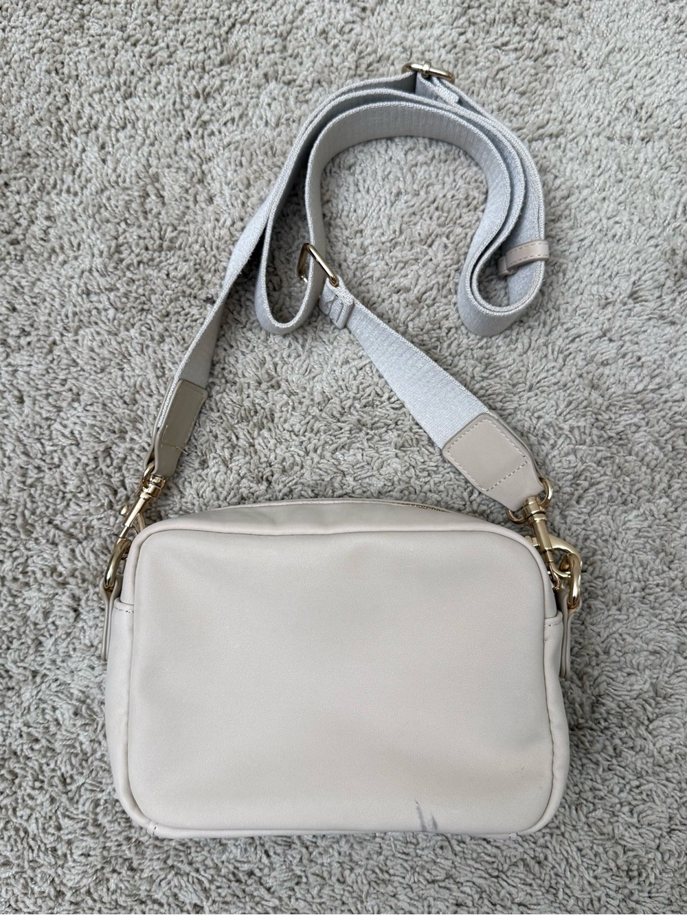 Universal Thread Cream Crossbody Bag with Gold Hardware